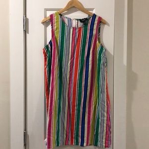 Sleeveless Multi-Colored Striped Dress